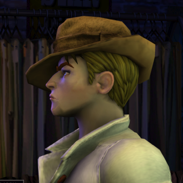 A screenshot of Rock Band 3, with a character showing the The Humphrey hat.