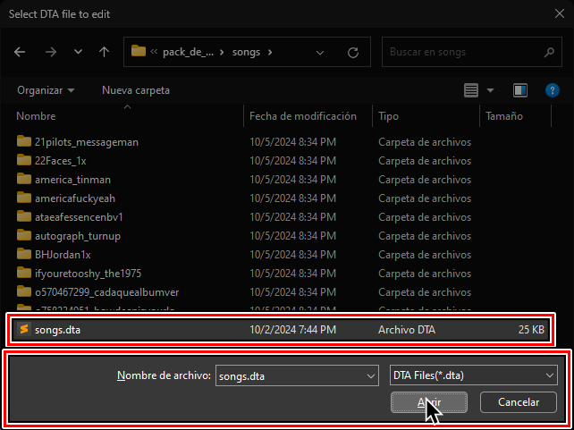 Una captura de un explorador de archivos. "dev_hdd0" is selected and El cursor esta sobre "Open".